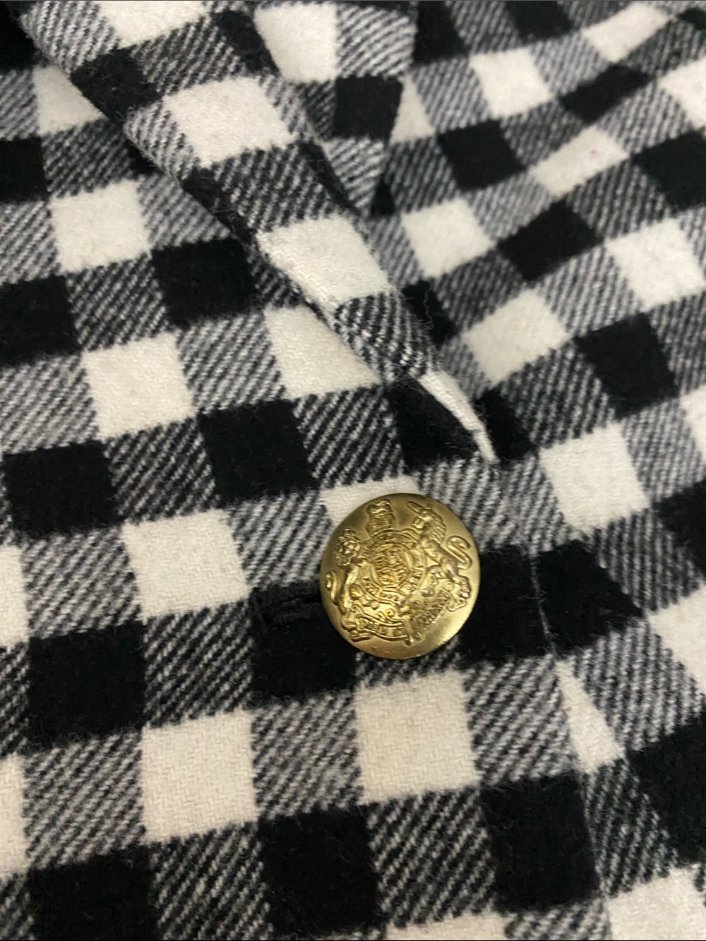 J. Crew Wool Black and White Checked Single-Button Blazer - Picture 8 of 16
